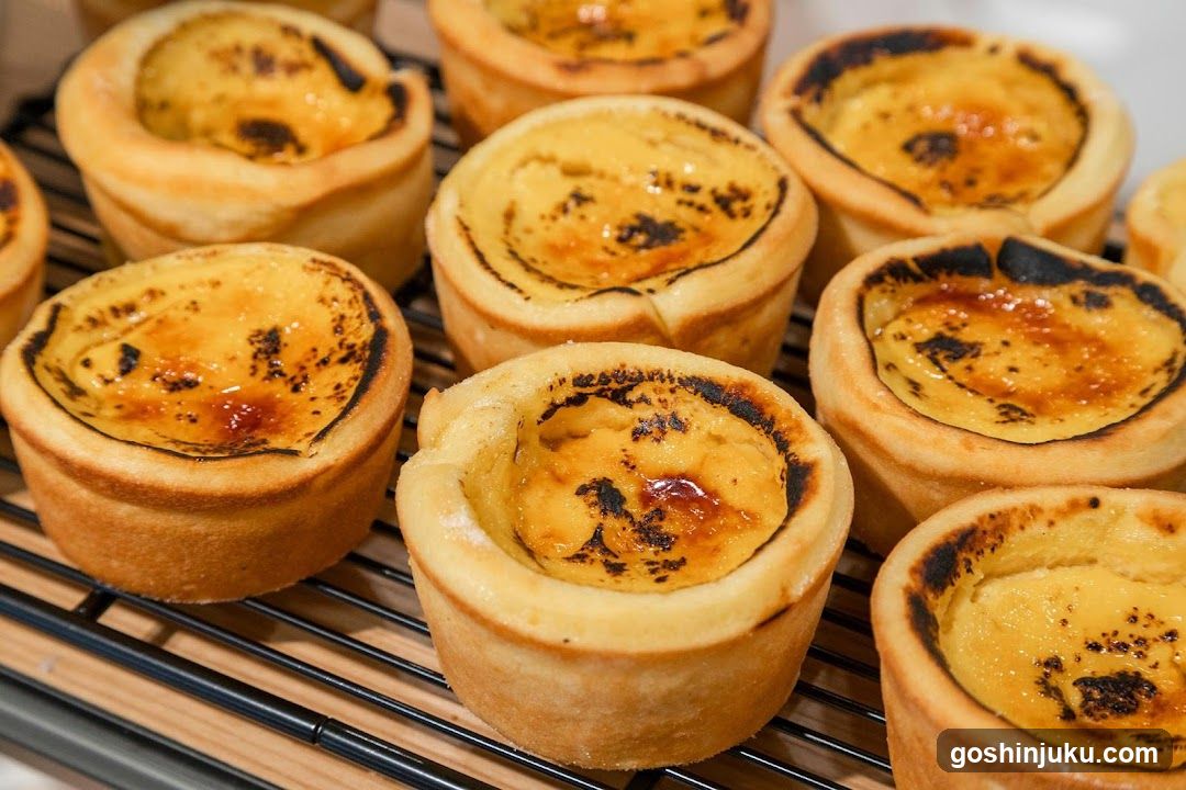 Egg Tarts on Cooling Rack