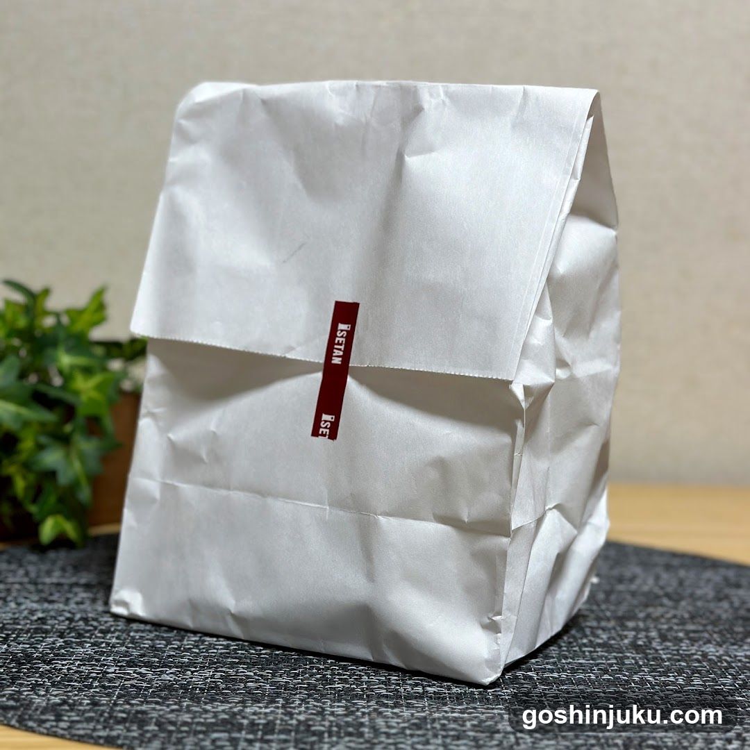 White Paper Bag with Red Label