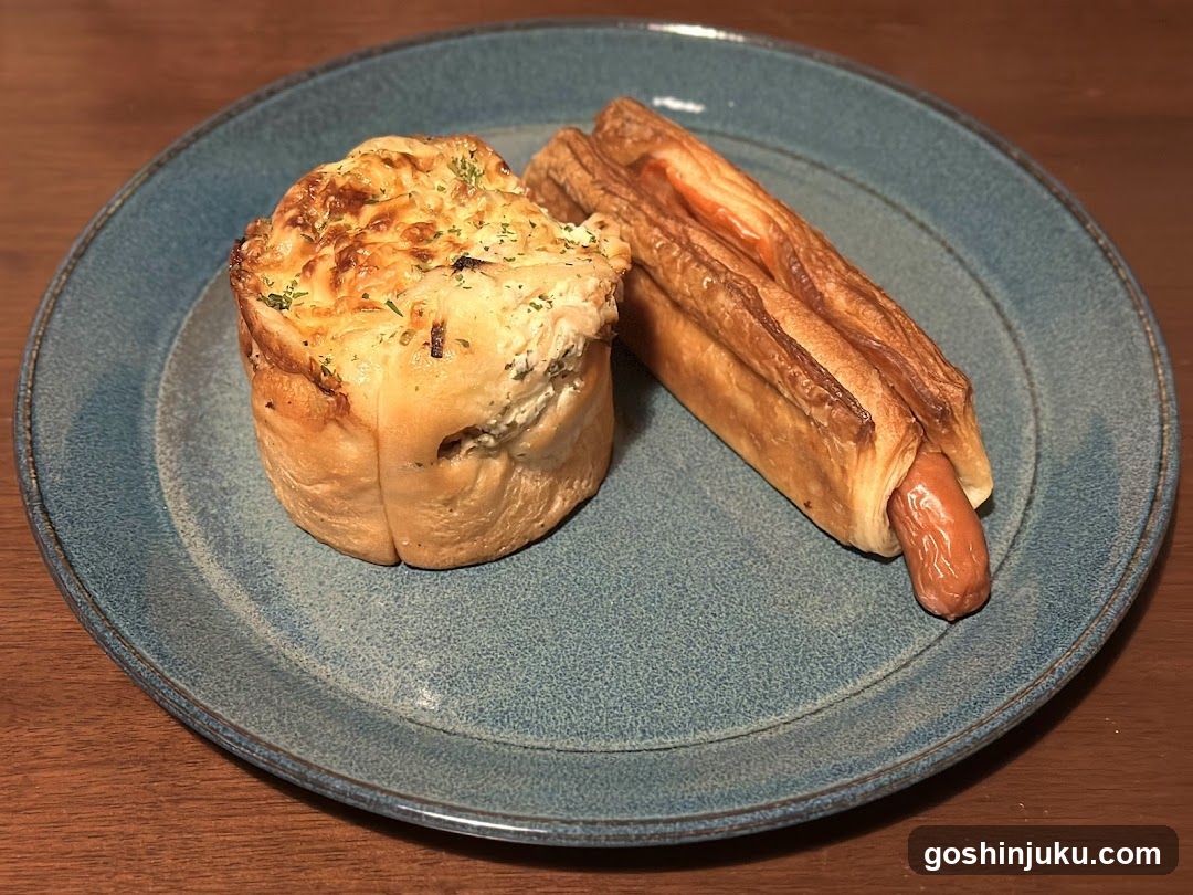 Baked Goods on Blue Plate