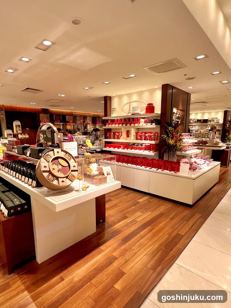 Interior of a retail store with product displays