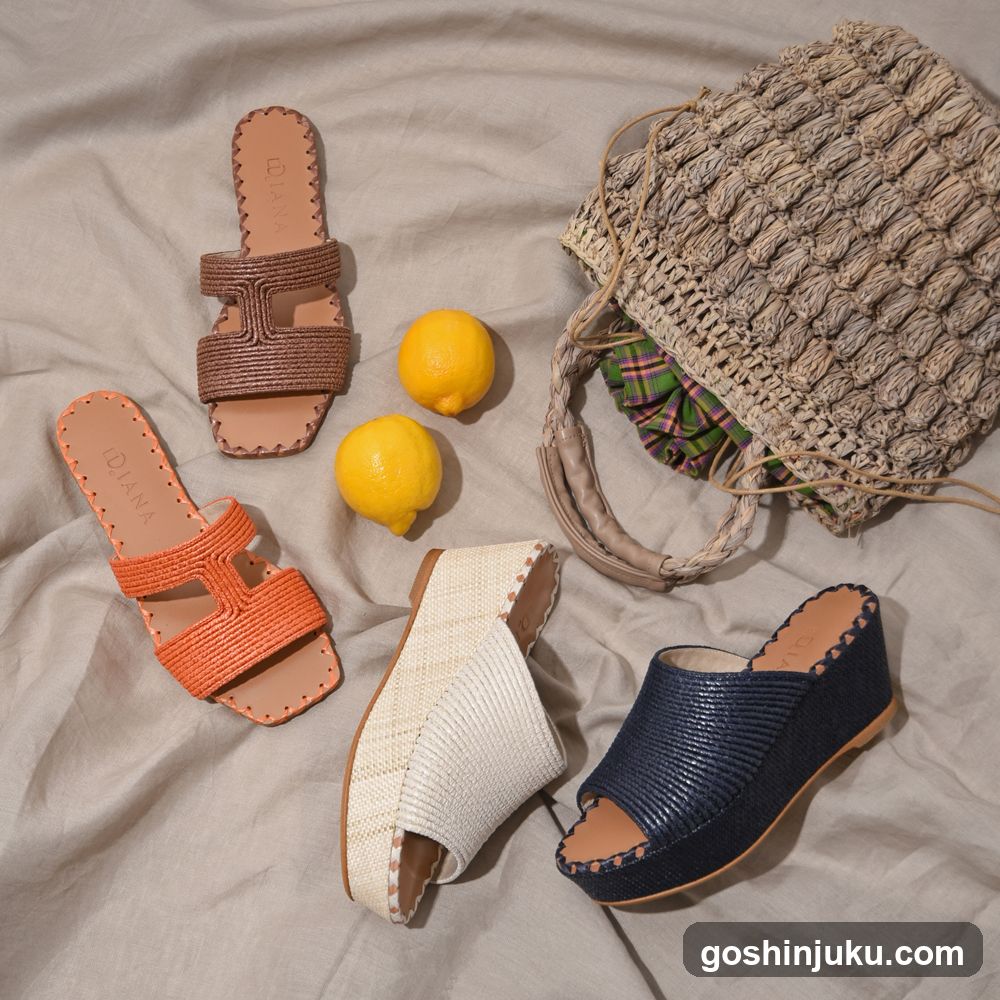 Summer Footwear and Accessories Flatlay