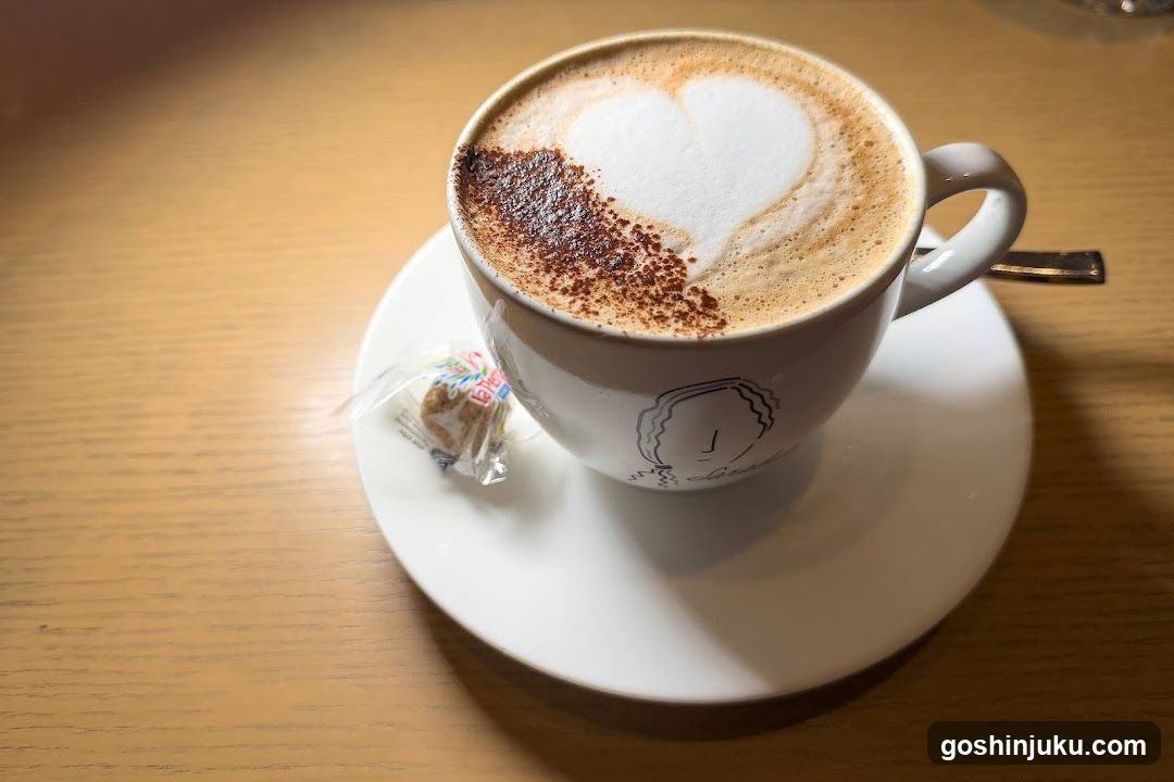 Cappuccino with Heart Latte Art