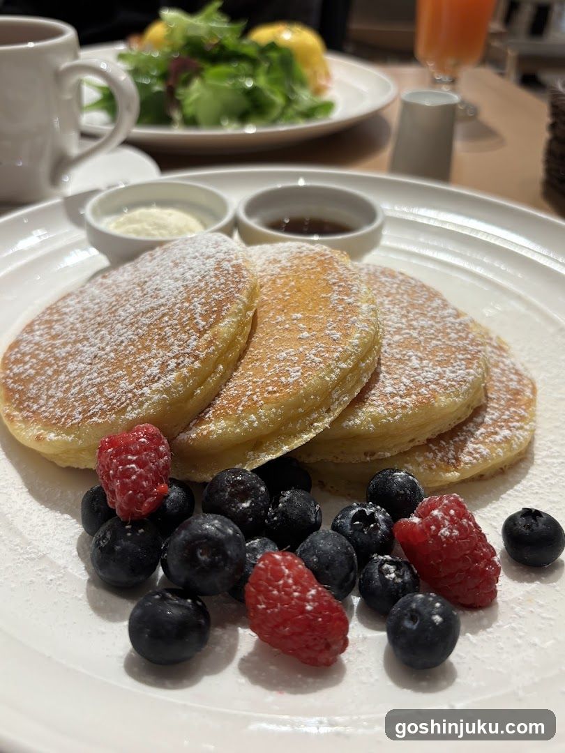 Breakfast with Pancakes and Berries