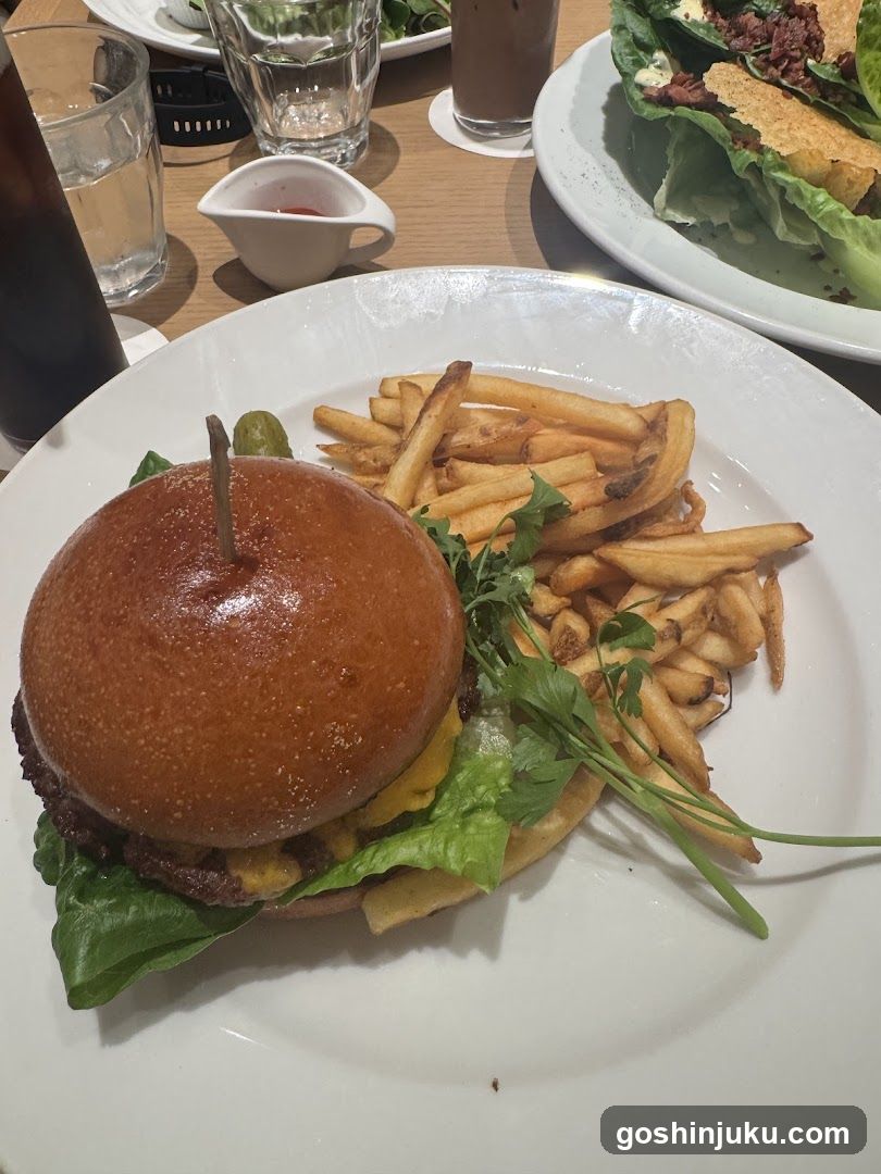Burger and Fries Meal
