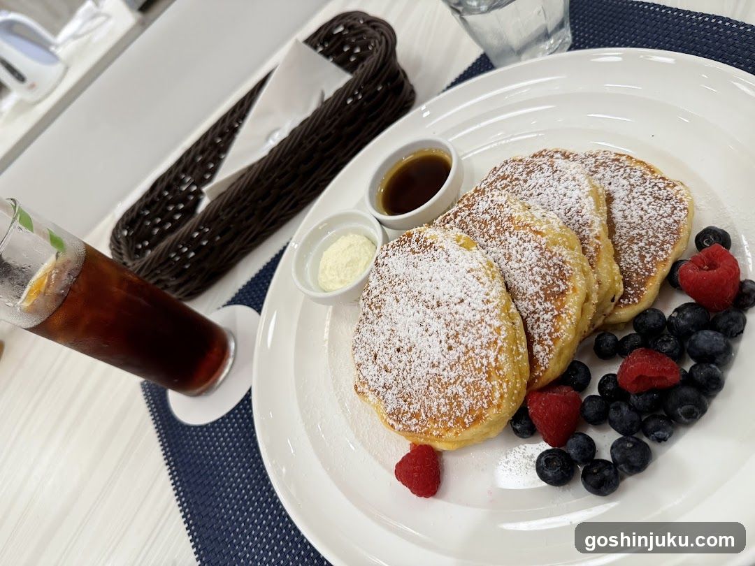 Breakfast with Pancakes and Berries