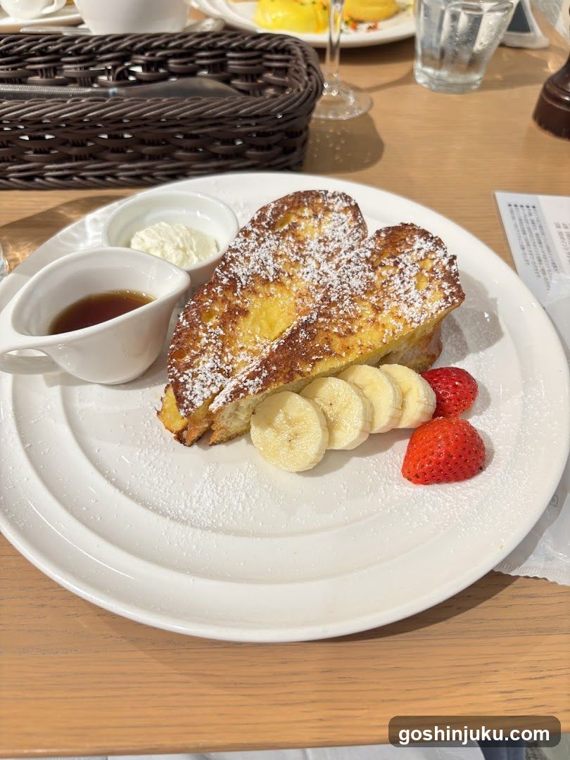 French Toast with Fruit and Condiments