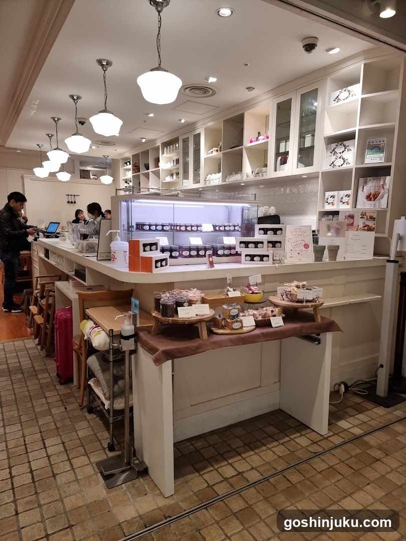 Interior of a bakery or cafe