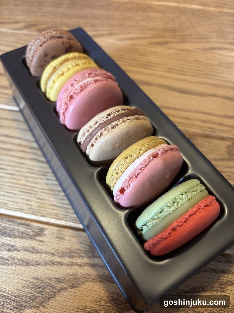 Assorted Macarons in a Tray