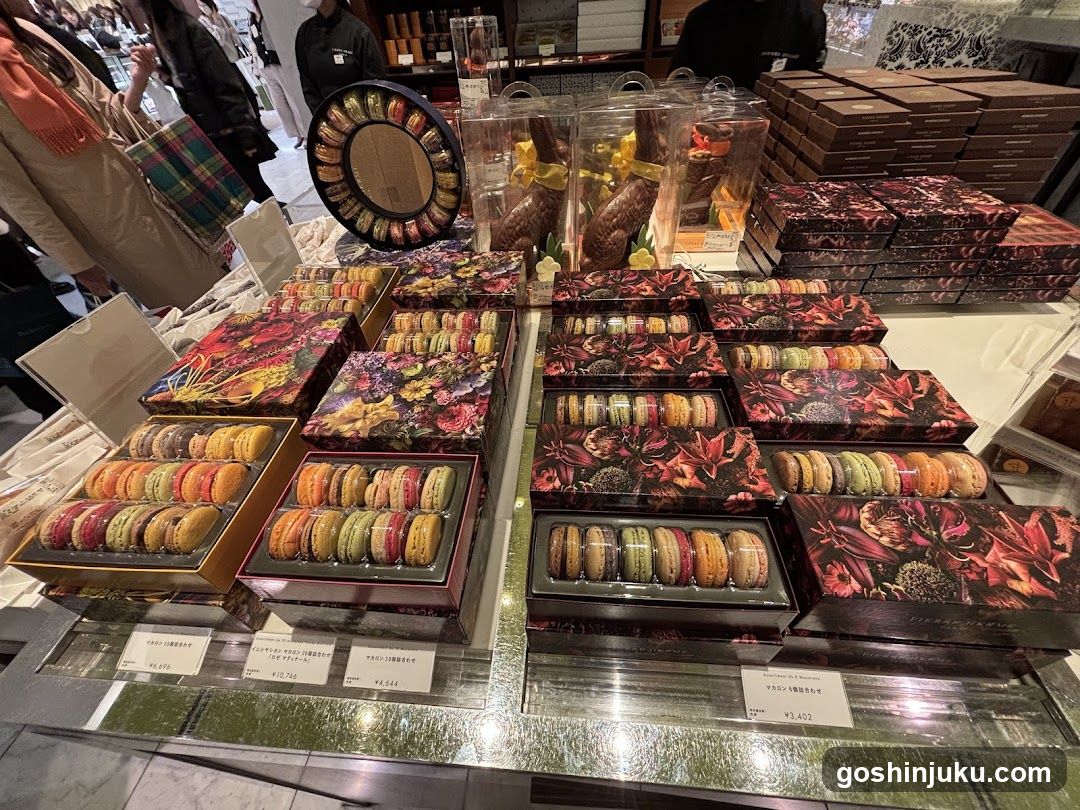 Chocolate and Macaron Display