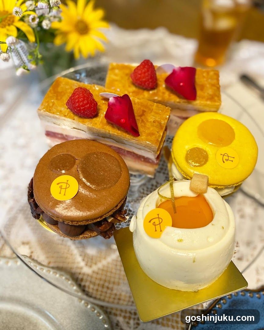Delicious Pastries Display
