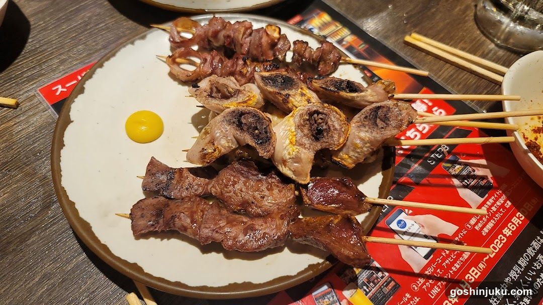 Grilled Skewers on a Plate