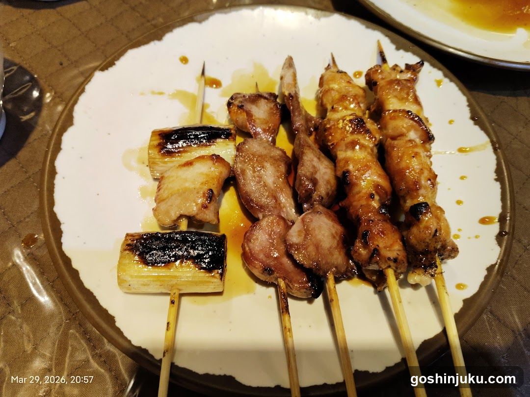 Grilled Skewers on a Plate