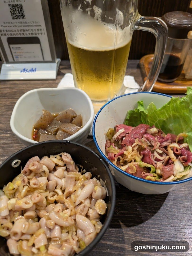 Japanese Meal with Beer