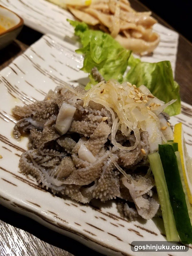 Spicy Beef Tripe with Sesame and Cucumber