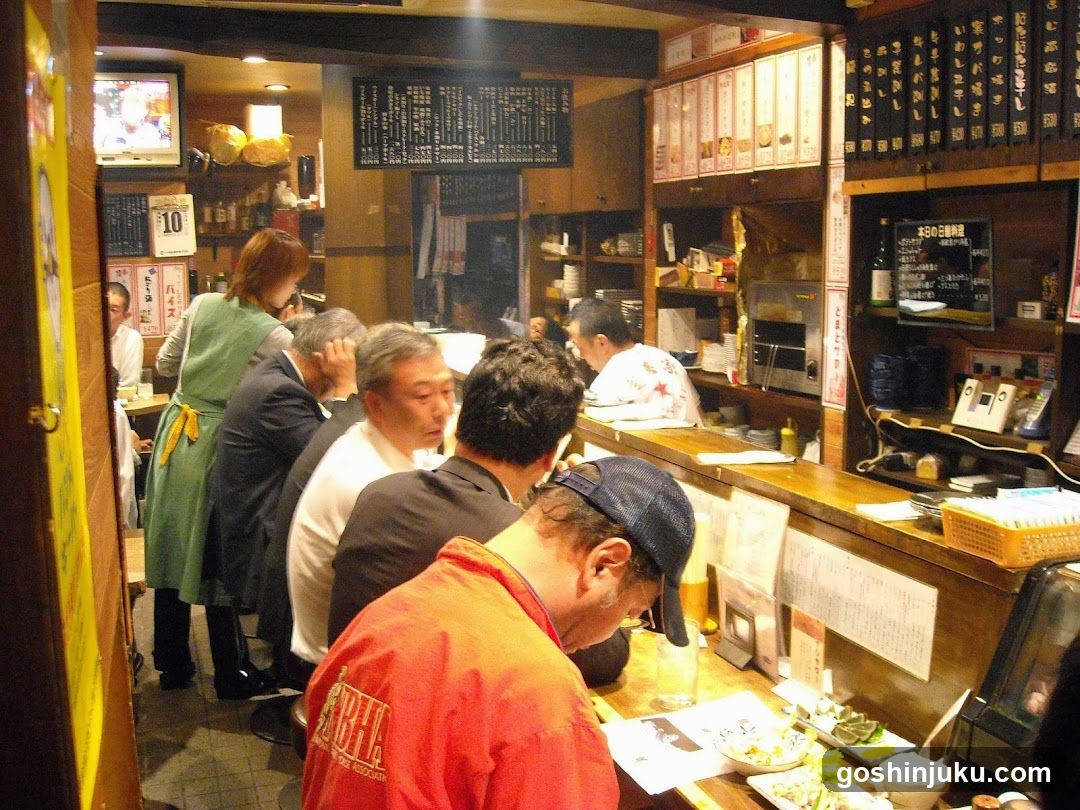 Dining Interior with Patrons and Staff