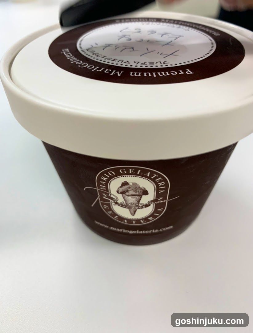 Mario Gelateria Ice Cream Container