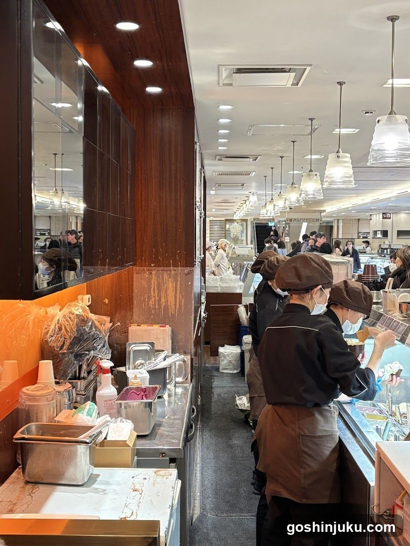 Bakery Interior with Staff Preparing Food