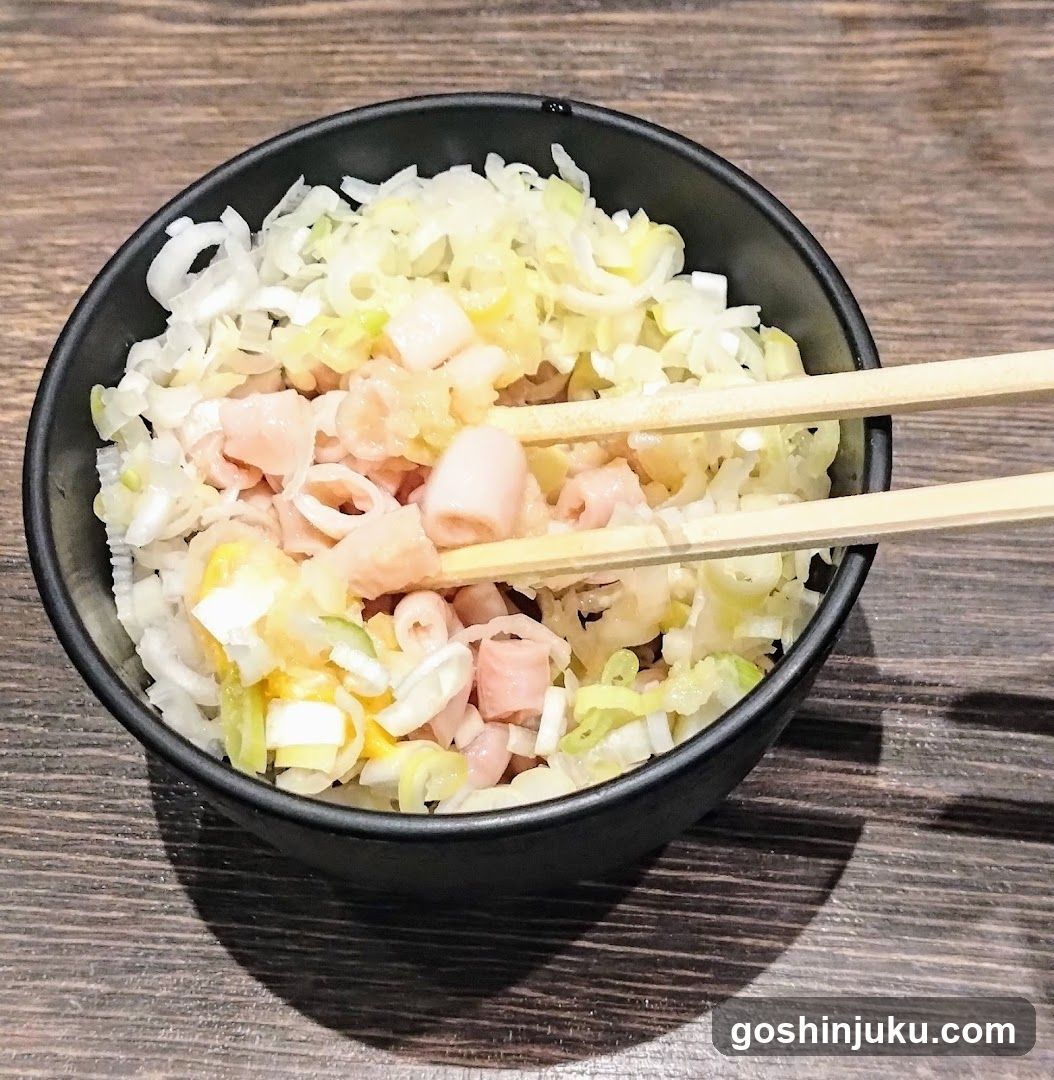 Bowl of Rice with Tofu and Scallions