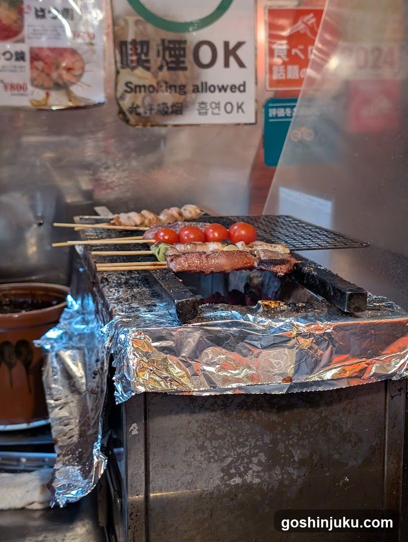 Grilled Skewts at a Street Food Stall