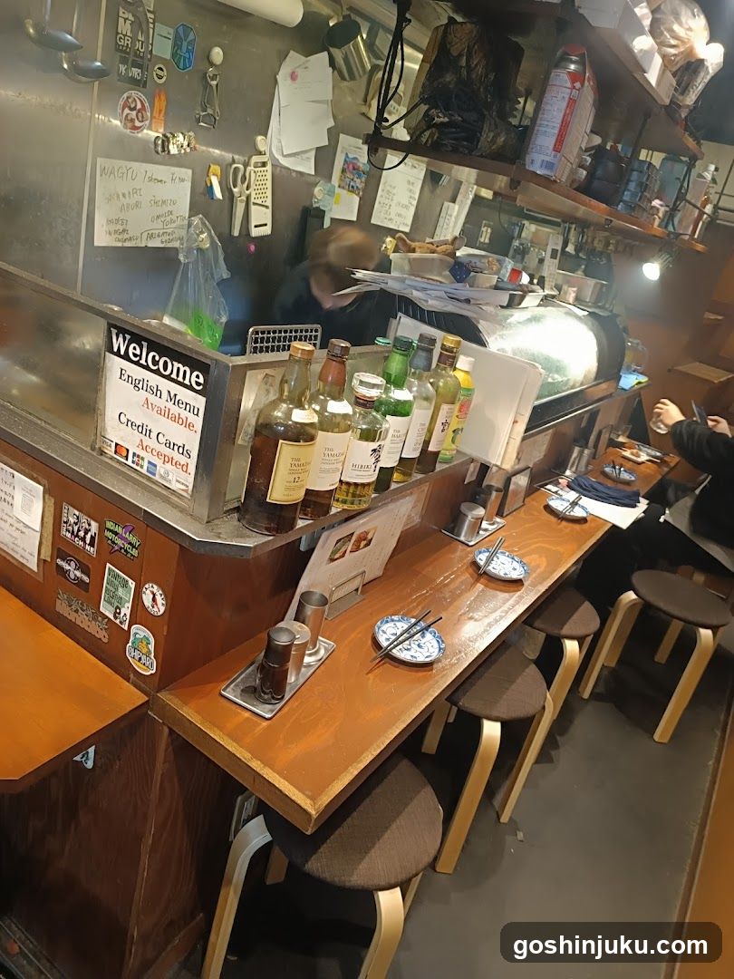Bar Interior with Bottles and Stools