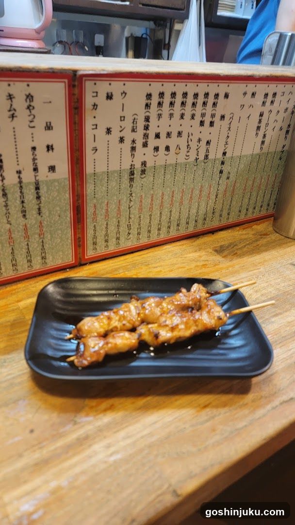 Grilled Skewers on Wooden Counter