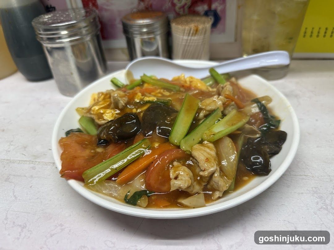 Stir-fry Dish with Vegetables and Meat