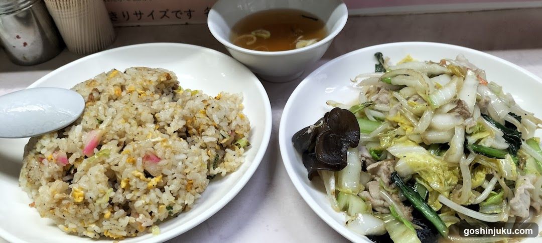 Fried Rice and Stir Fry with Soup