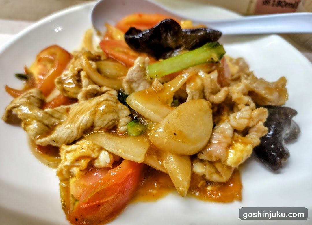 Stir-fried Meat with Vegetables and Sauce