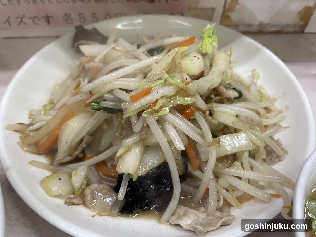 Stir-fried vegetables with meat