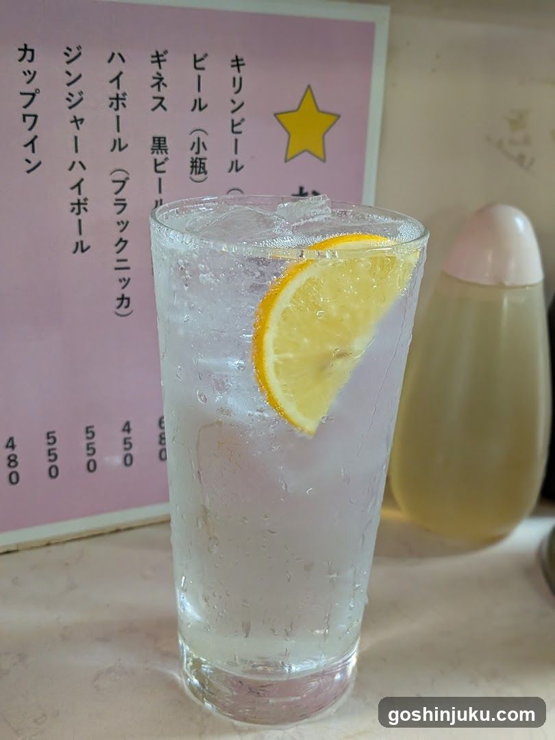 Iced Lemonade with Menu Board