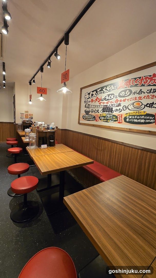 Restaurant Interior with Menu Board