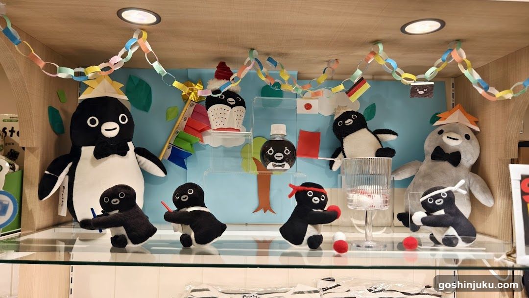 Pingu plush toy display