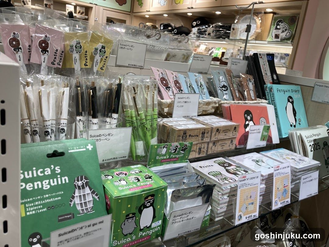 Suica's Penguin Merchandise Display