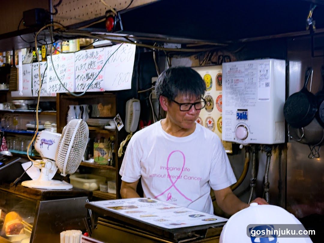 Food Stall Interior with Staff