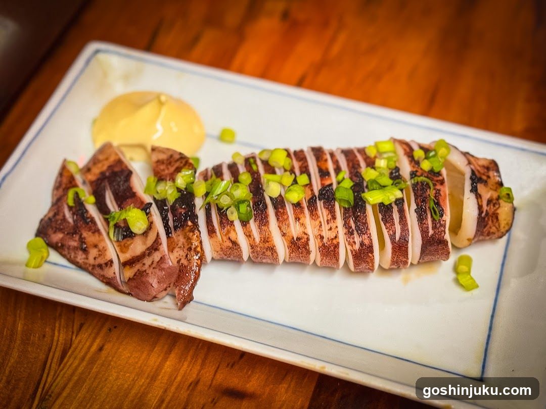 Grilled Octopus with Scallions and Sauce