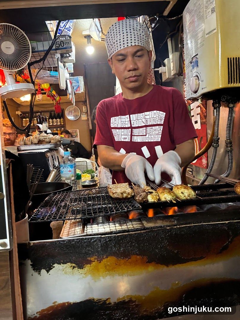 Grill Master at Work