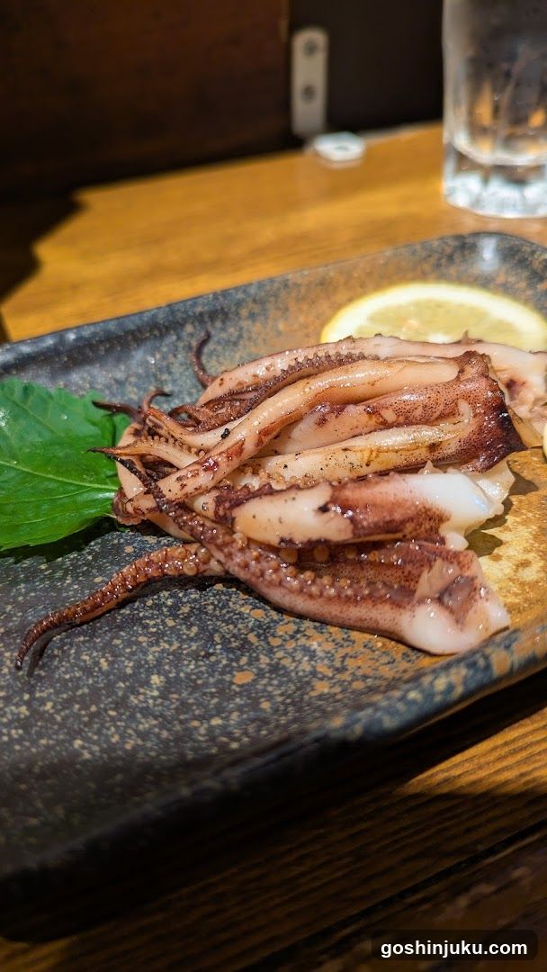 Grilled Squid with Lemon and Basil