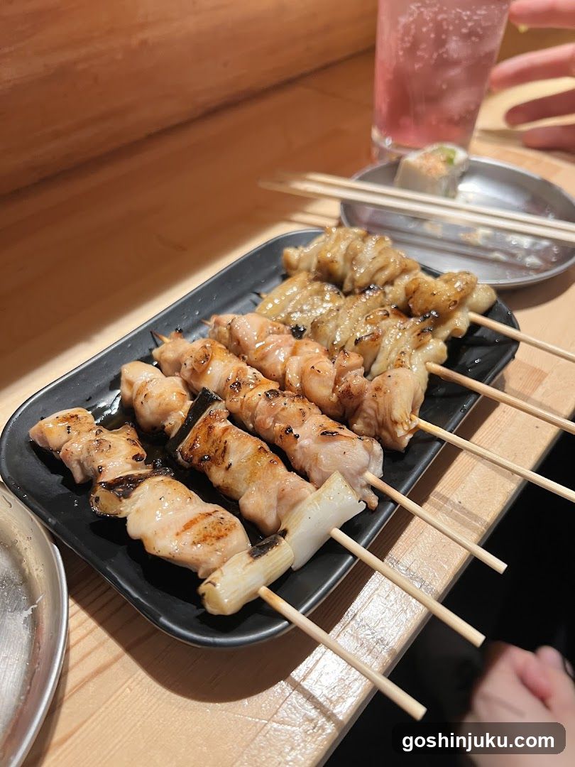 Grilled Skewls on a Wooden Table