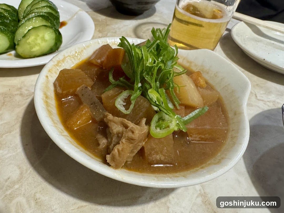 Stew with Cucumber Salad