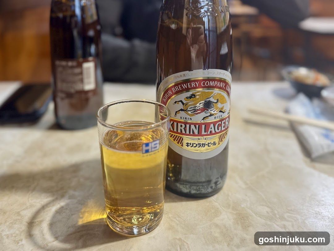 Kirin Lager Beer and Glass