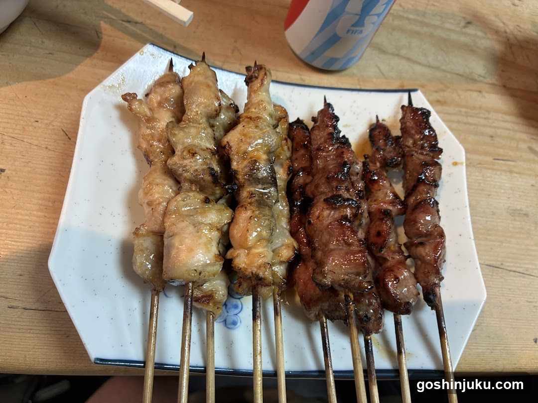 Grilled Skewers on a Plate