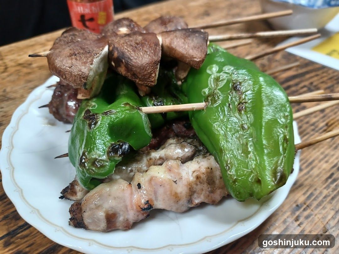 Grilled Skewers on a Plate