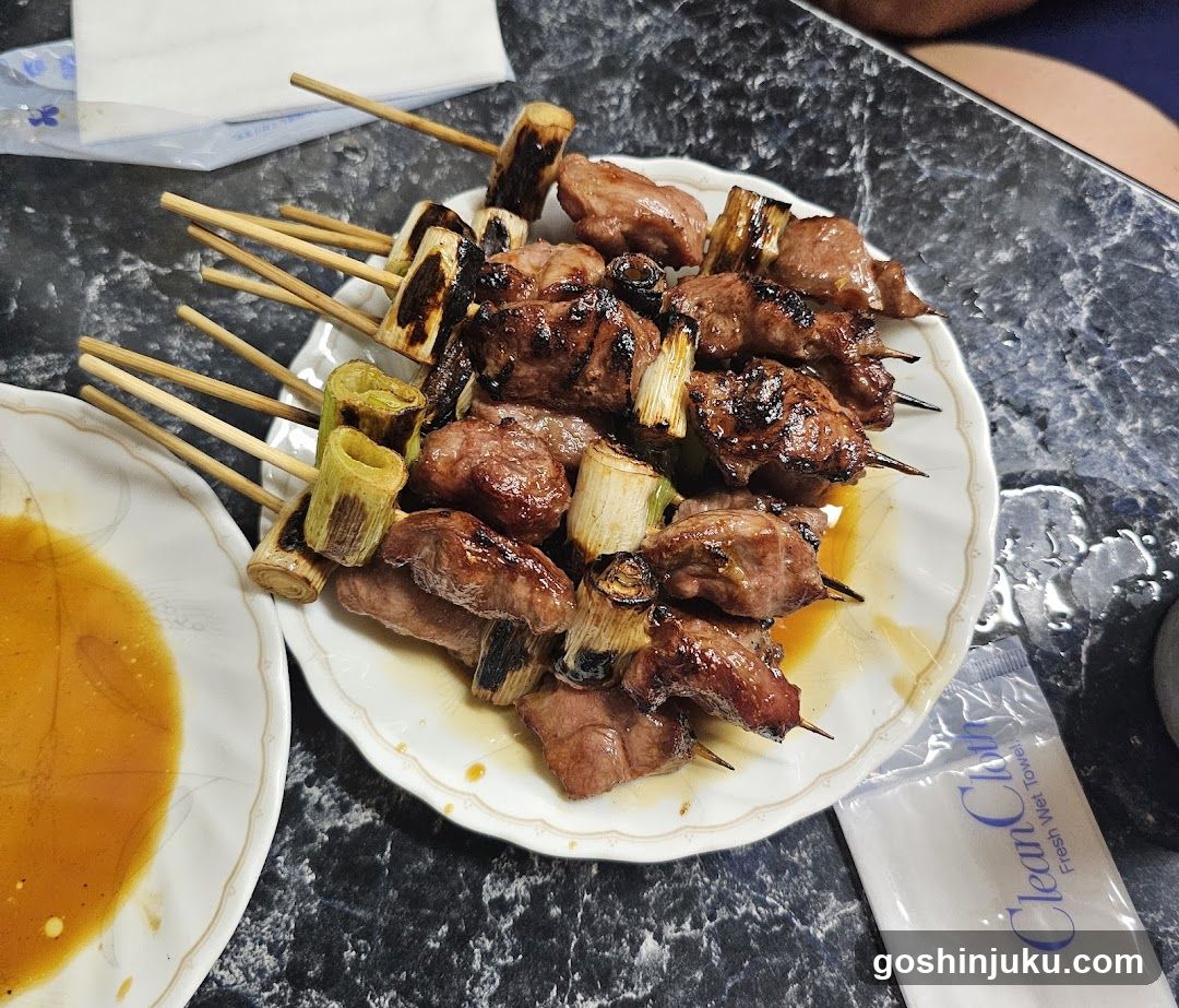 Grilled Skewers with Sauce