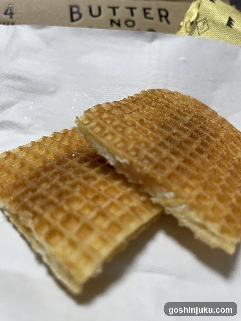 Waffle Snacks on Paper