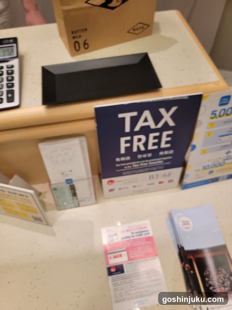 Tax Free Counter Display