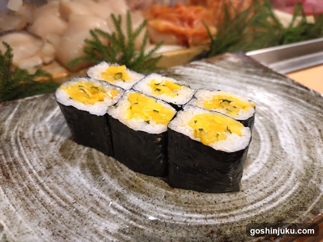 Egg Yolk Sushi Rolls