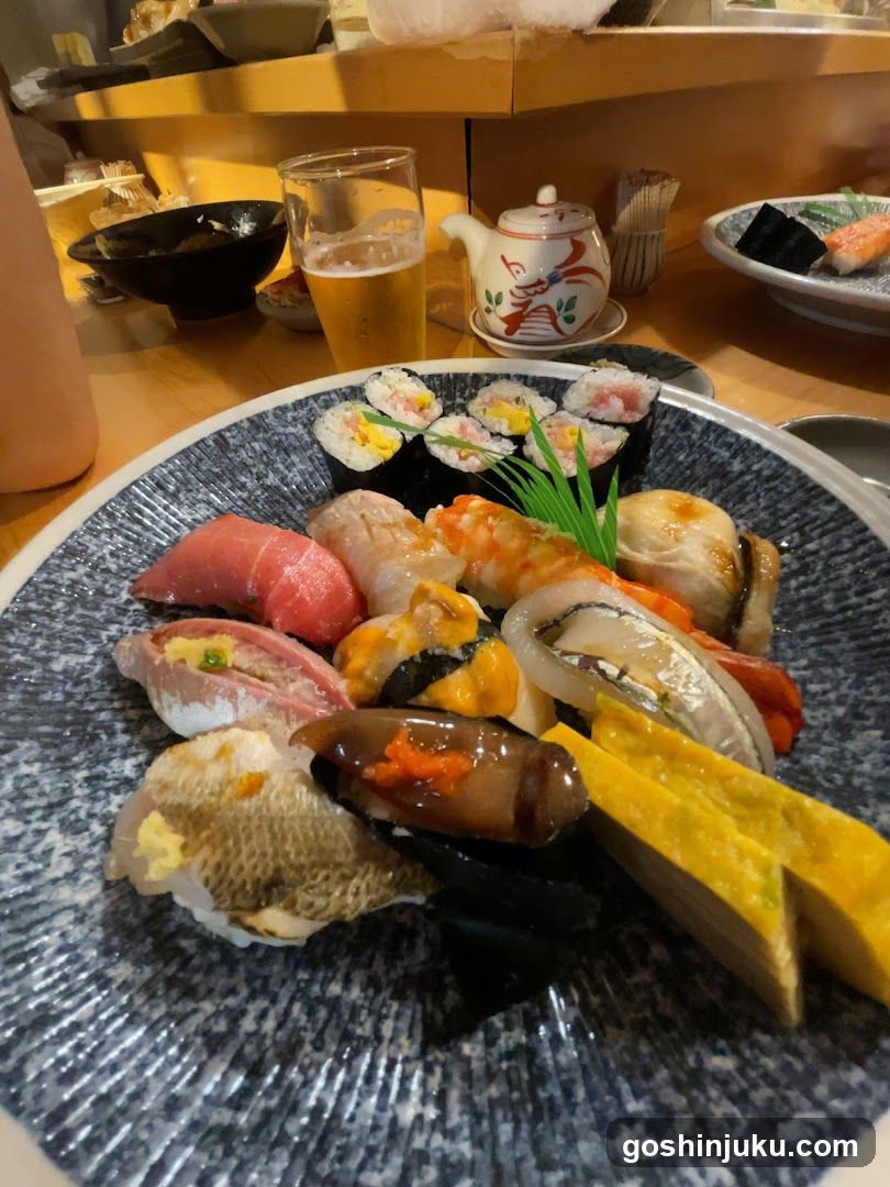 Sushi Platter with Beer and Tea Set