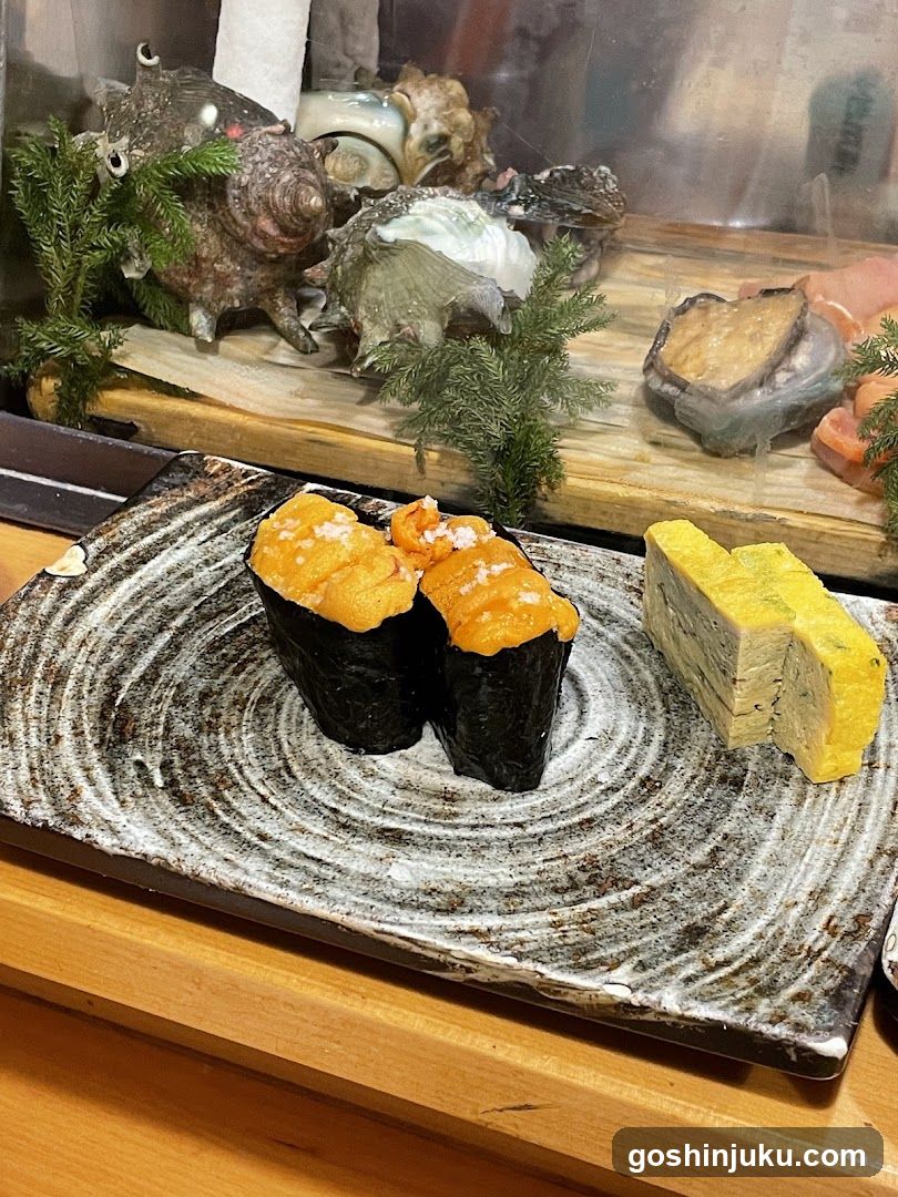 Sushi Platter with Seafood Display