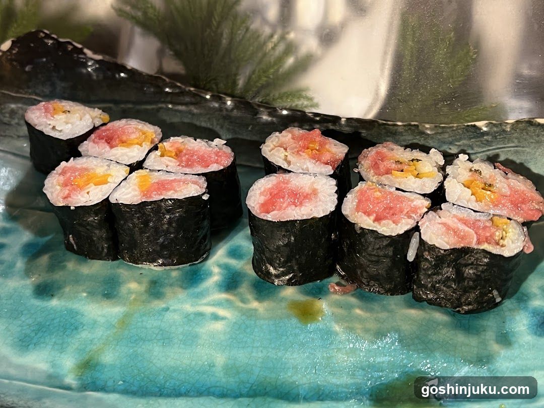 Sushi Rolls on a Plate