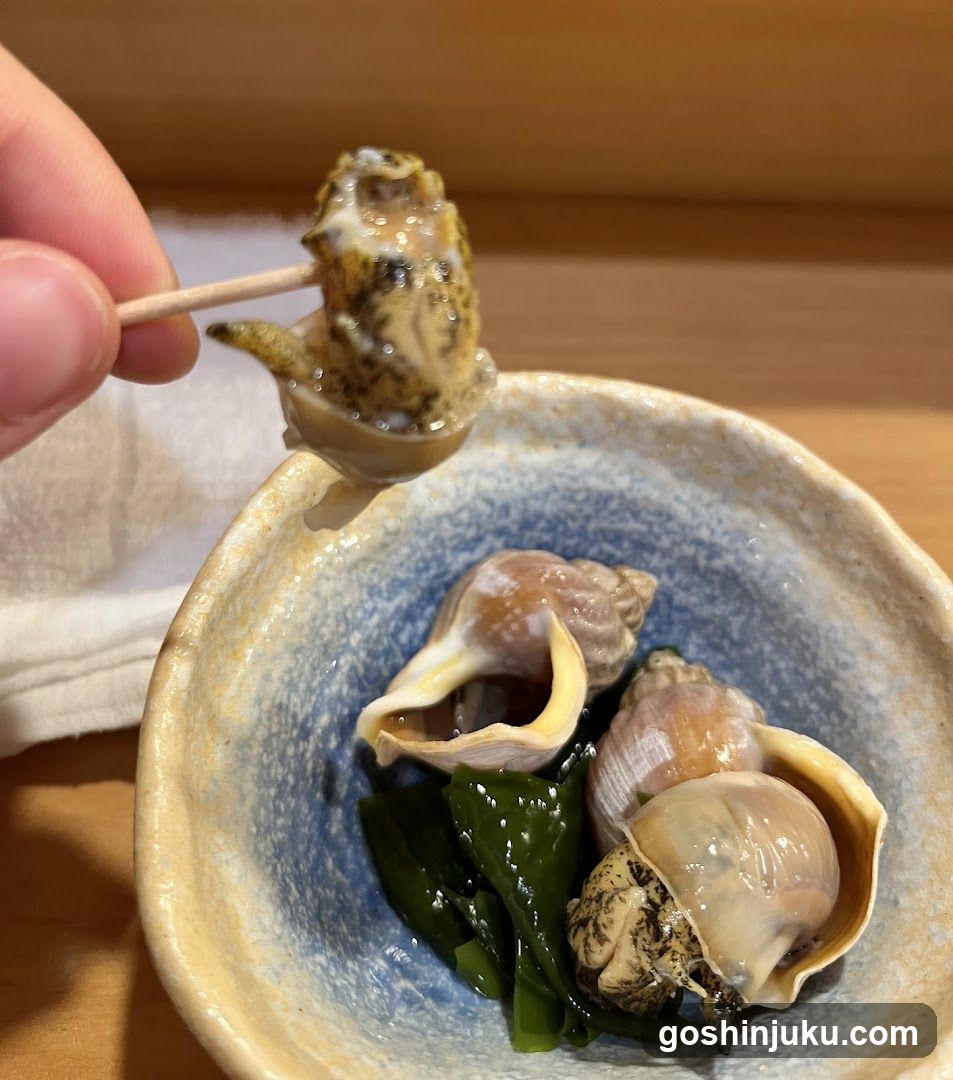 Snail Dish with Chopsticks
